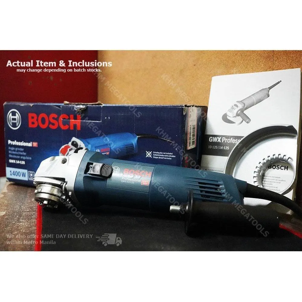 Bosch GWX 14-125 Angle Grinder 5" (125mm) 1400W [X-Lock]