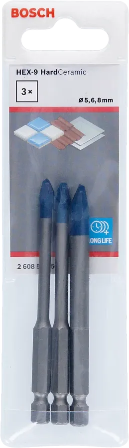 Bosch Professional | Drill Bit Set Expert Hard Ceramic HEX-9 5/6/8mm