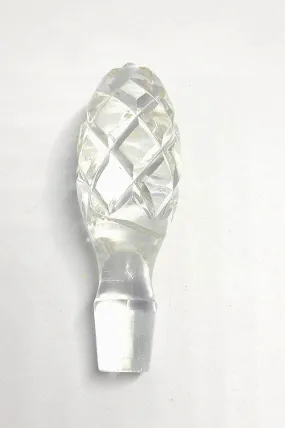 Bottle Stoper, Vintage Glass Pinecone