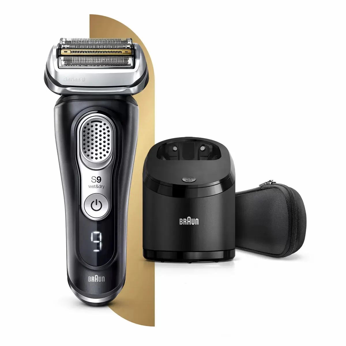 Braun Series 9 Electric Wet & Dry Shaver with Cleaning & Charging Station, 9360cc----------Clearance