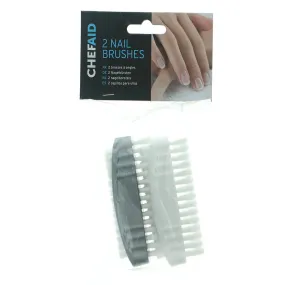 Chef Aid Plastic Nail Brush 2 Pack