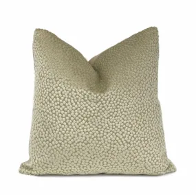 (CLEARANCE) Catelyn Flax Beige Velvet Dots Pillow Cover