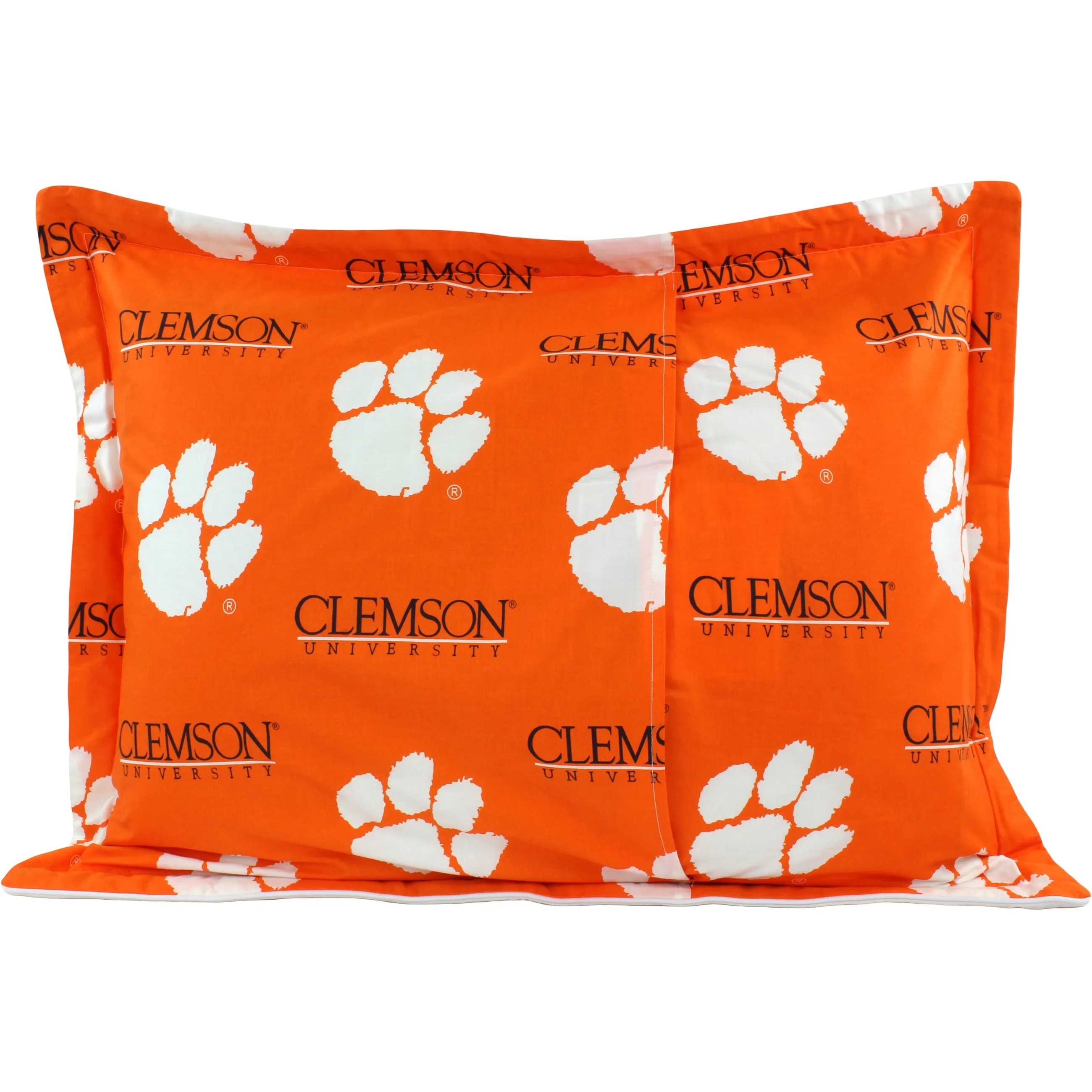 Clemson Tigers Reversible Cotton Comforter Set