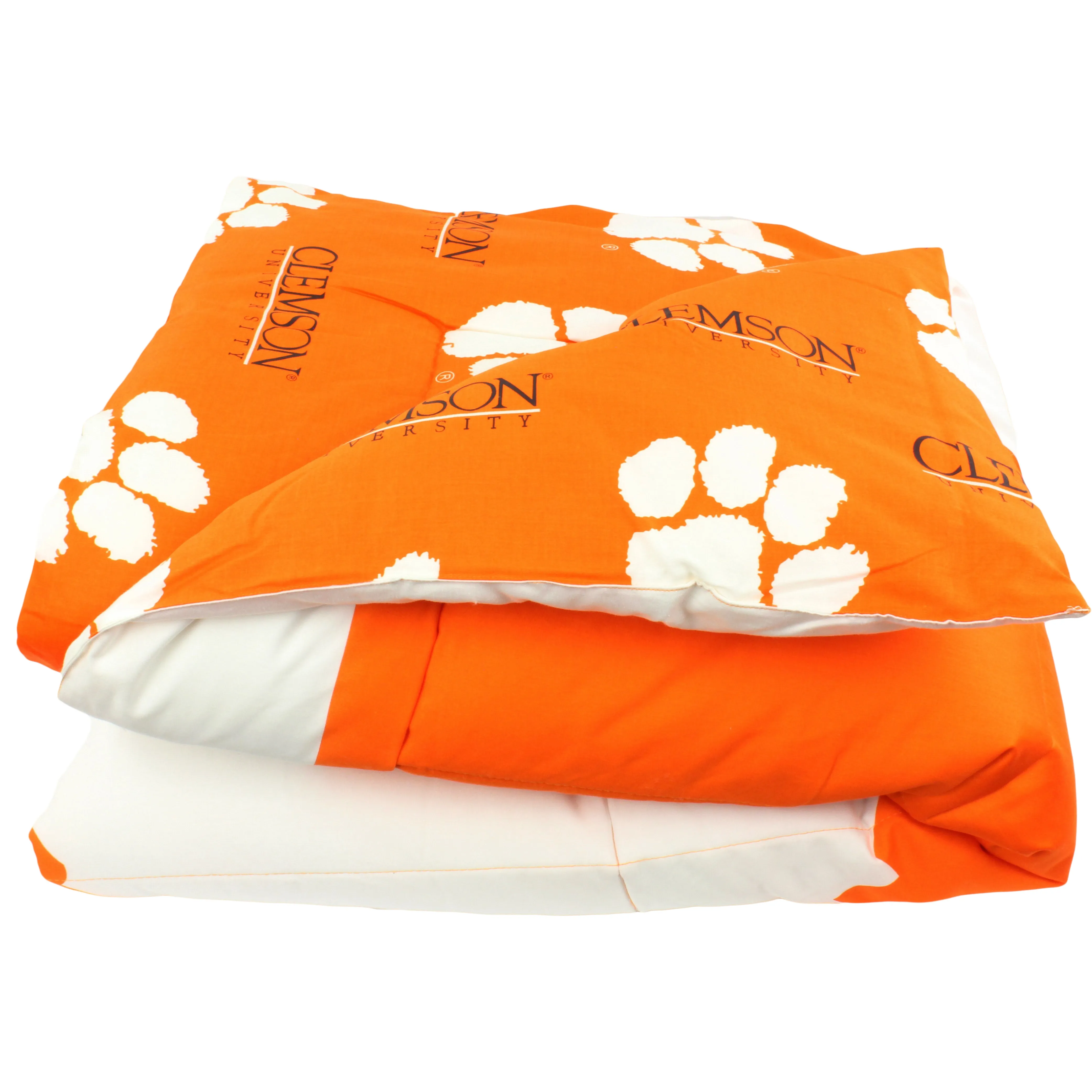 Clemson Tigers Reversible Cotton Comforter Set