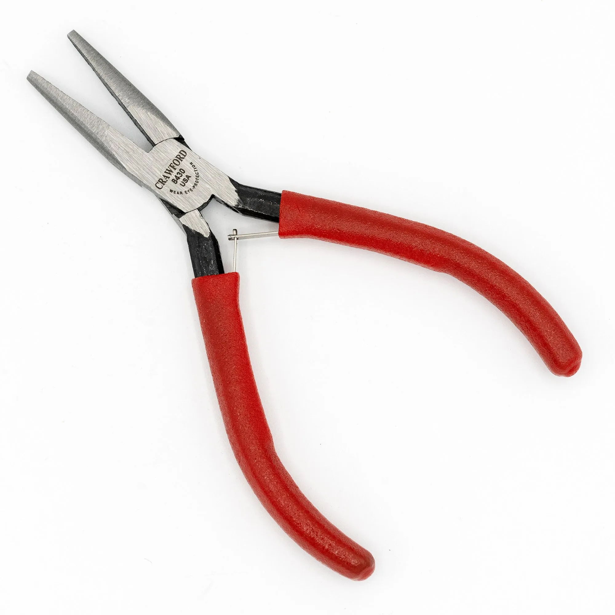 Crawford Tool 8430 Mini Long Nose Pliers w/ Serrated Jaws Miniature Chain Nose Pliers