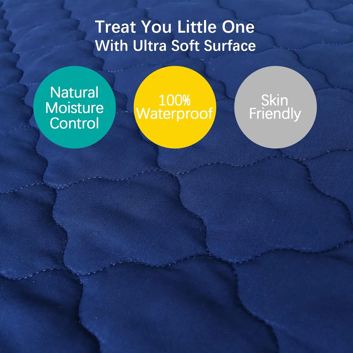 Crib Mattress Protector/ Pad Cover - 2 Pack, Ultra Soft Microfiber, Waterproof (for Standard Crib/ Toddler Bed)