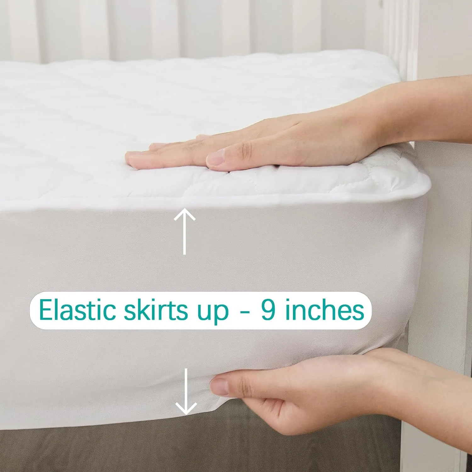 Crib Mattress Protector/ Pad Cover - 2 Pack, Ultra Soft Microfiber, Waterproof (for Standard Crib/ Toddler Bed)