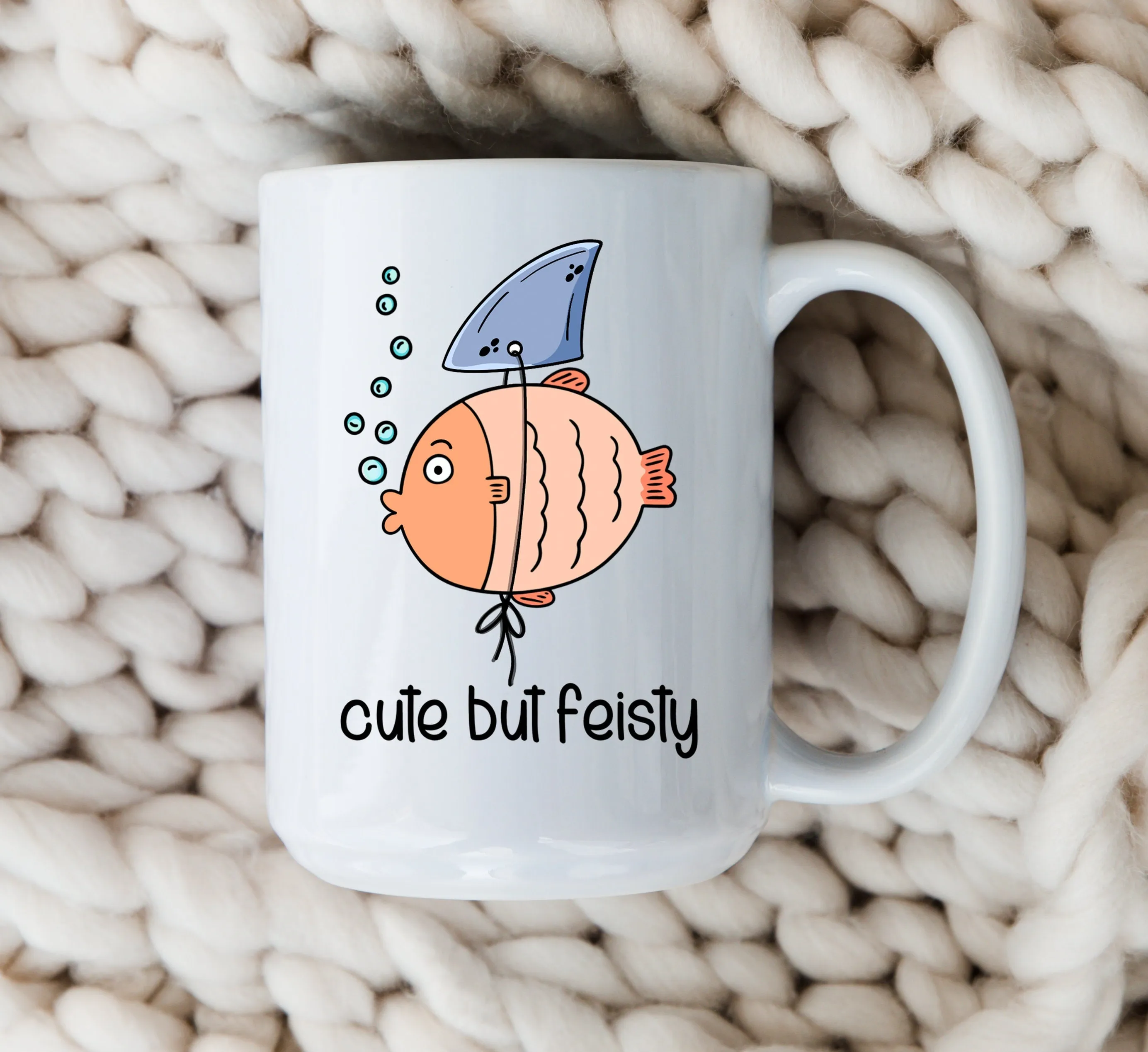 Cute But Feisty Mug Fish Coffee Cup