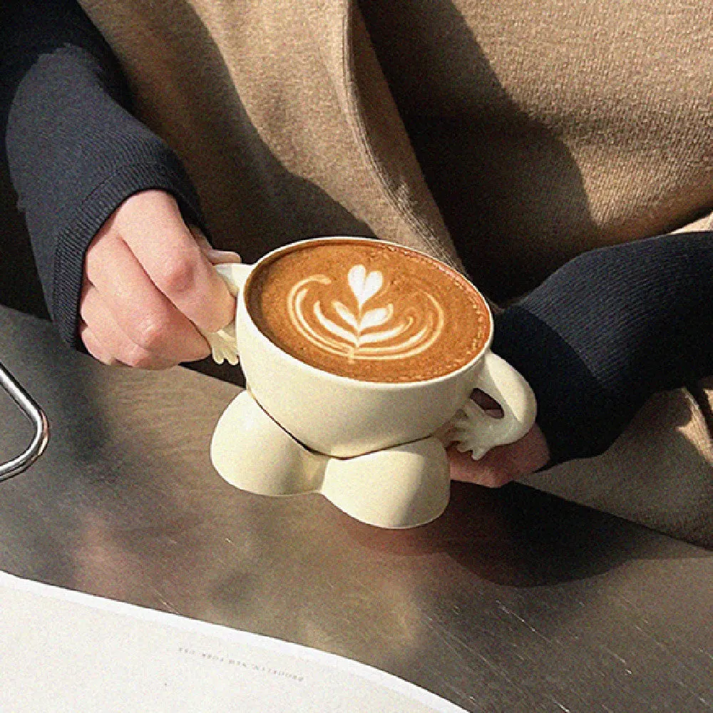 Cute Ceramic Breakfast Coffee Mug