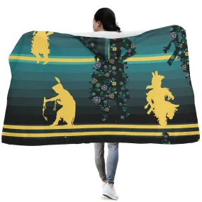 Dancers Inspire Green Hooded Blanket