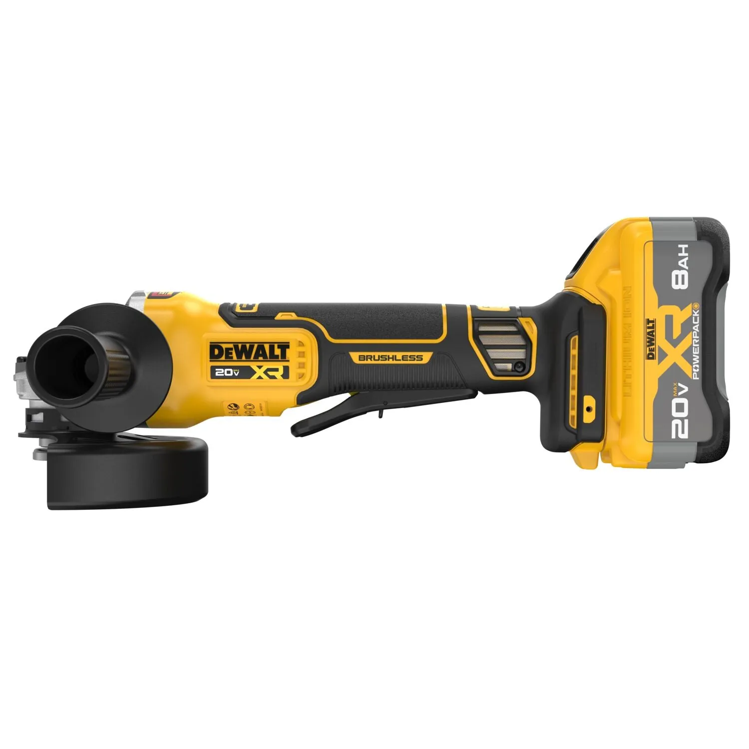 Dewalt DCG410WW1 - 20V MAX* XR® BRUSHLESS CORDLESS 4-1/2 IN. - 5 IN. ANGLE GRINDER KIT WITH XR POWERPACK™