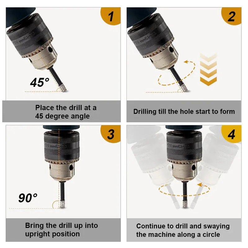 Diamond Brazed Core Bits with Drill Shank