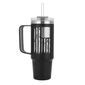 DRINCO® 30oz BugSur Tumbler with Handle - Black - USA Flag