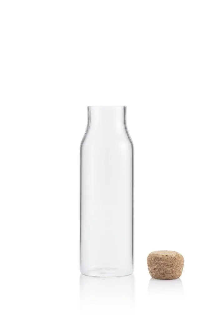 DWEN 362 BERKA - Borosilicate Glass Bottle with Cork Lid - 600ml