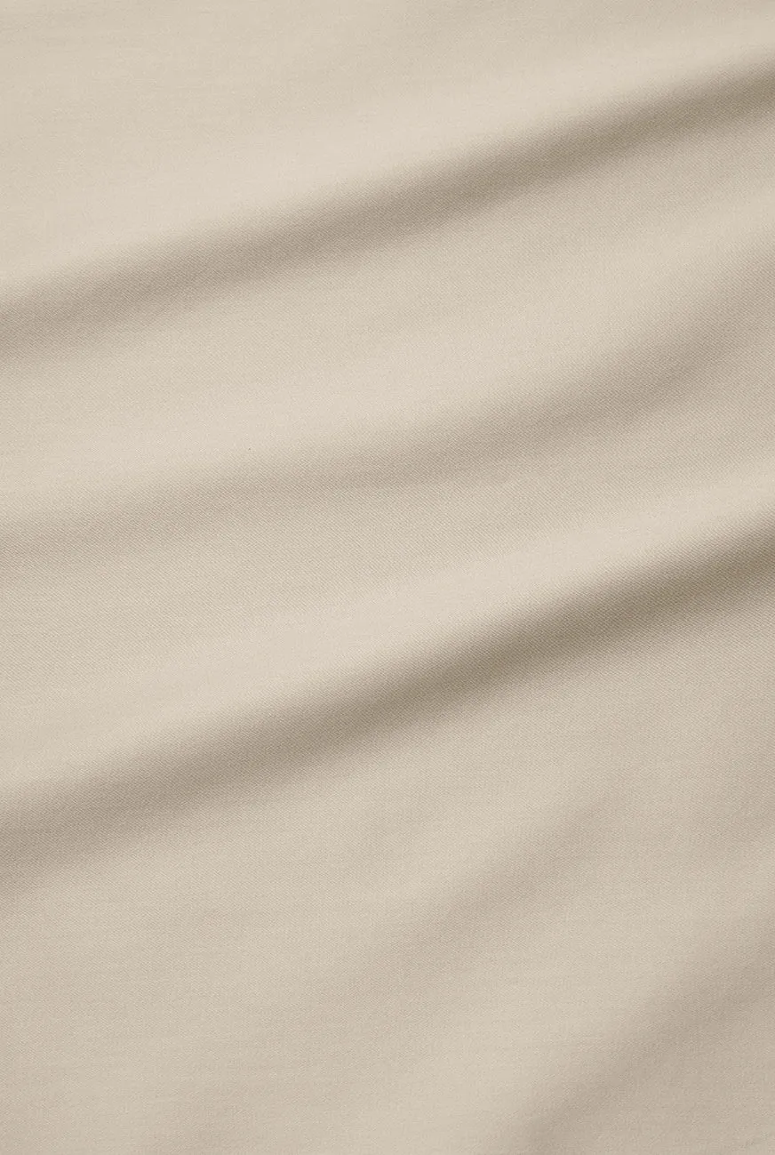 Egyptian Cotton Sateen Bedding in Sand Color