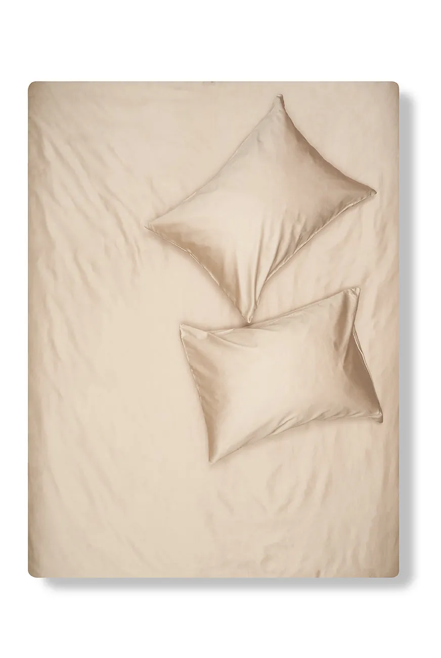 Egyptian Cotton Sateen Bedding in Sand Color