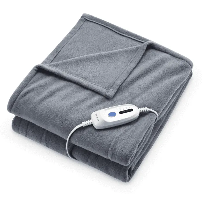 Electric Heated Blanket Polar Fleece Full Size 77"x 84"Extra-Warm Lightweight Cozy Luxury Bed Blanket Machine Washable with 4 Heating Levels Auto-Off Machine Washable - Red Wine