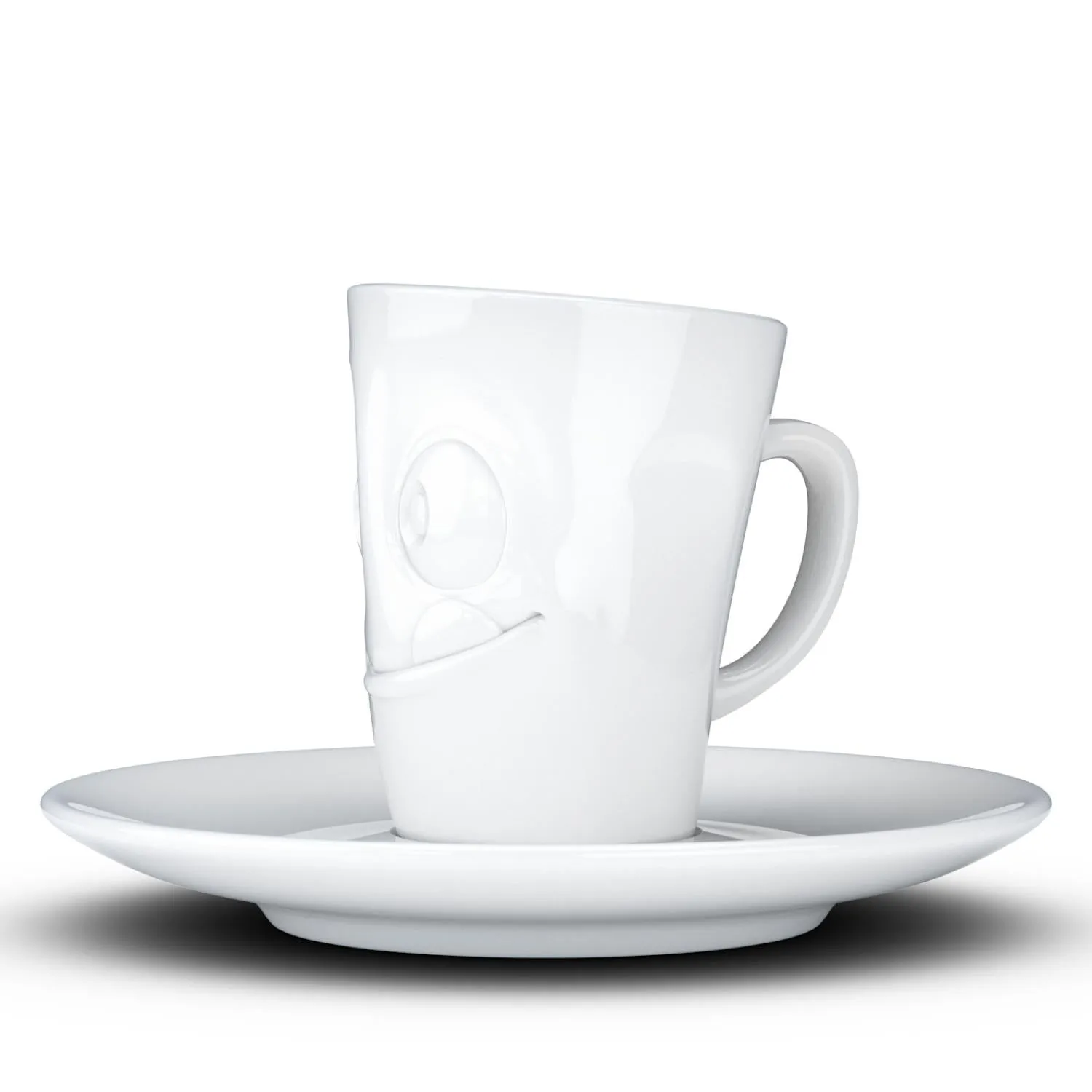 Espresso Cup with Saucer, Tasty Face