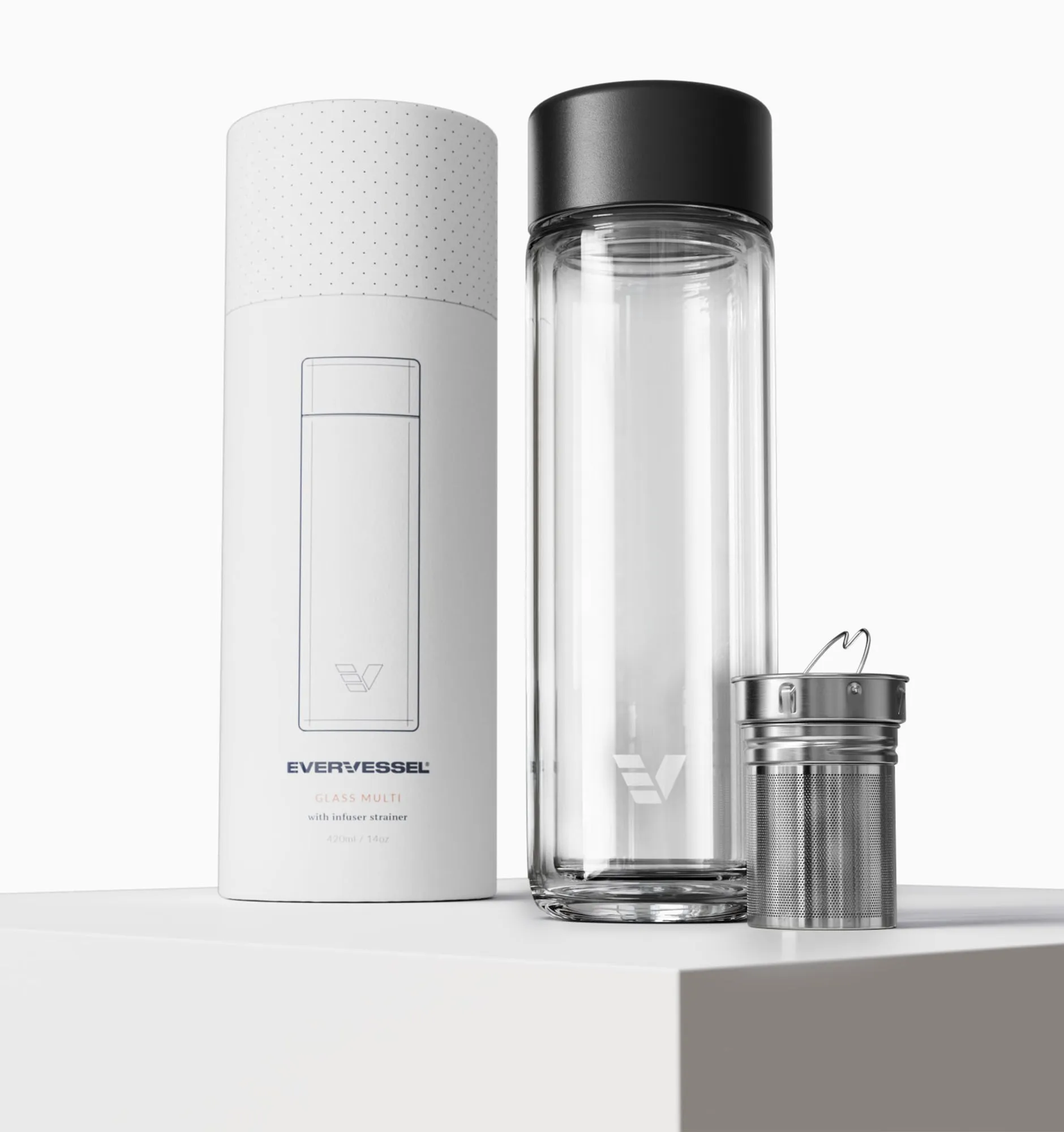 Ever Vessel Glass Multi Water Bottle