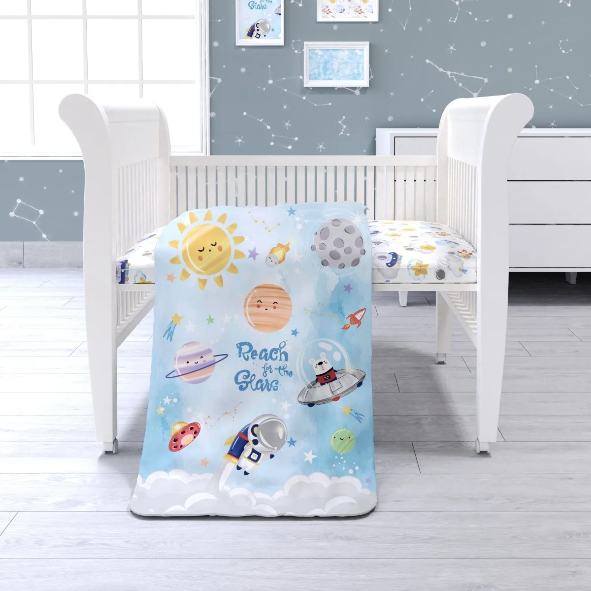 Fancy Fluff Organic Toddler Comforter-  Nova