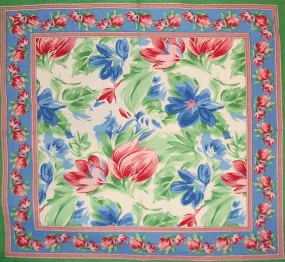 Floral Brush Cotton Table Napkin 18" x 18" Multi Color