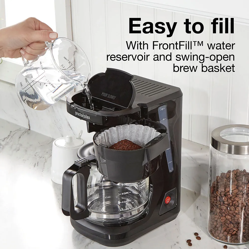 FrontFill Compact 12-Cup Coffee Maker 43680PS