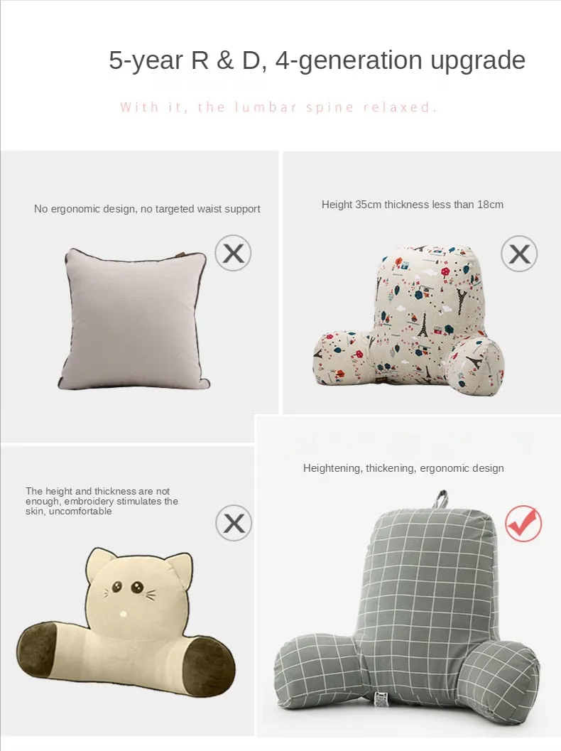 Funki Buys | Pillows | Reading Pillow Cushion with Carry Handle