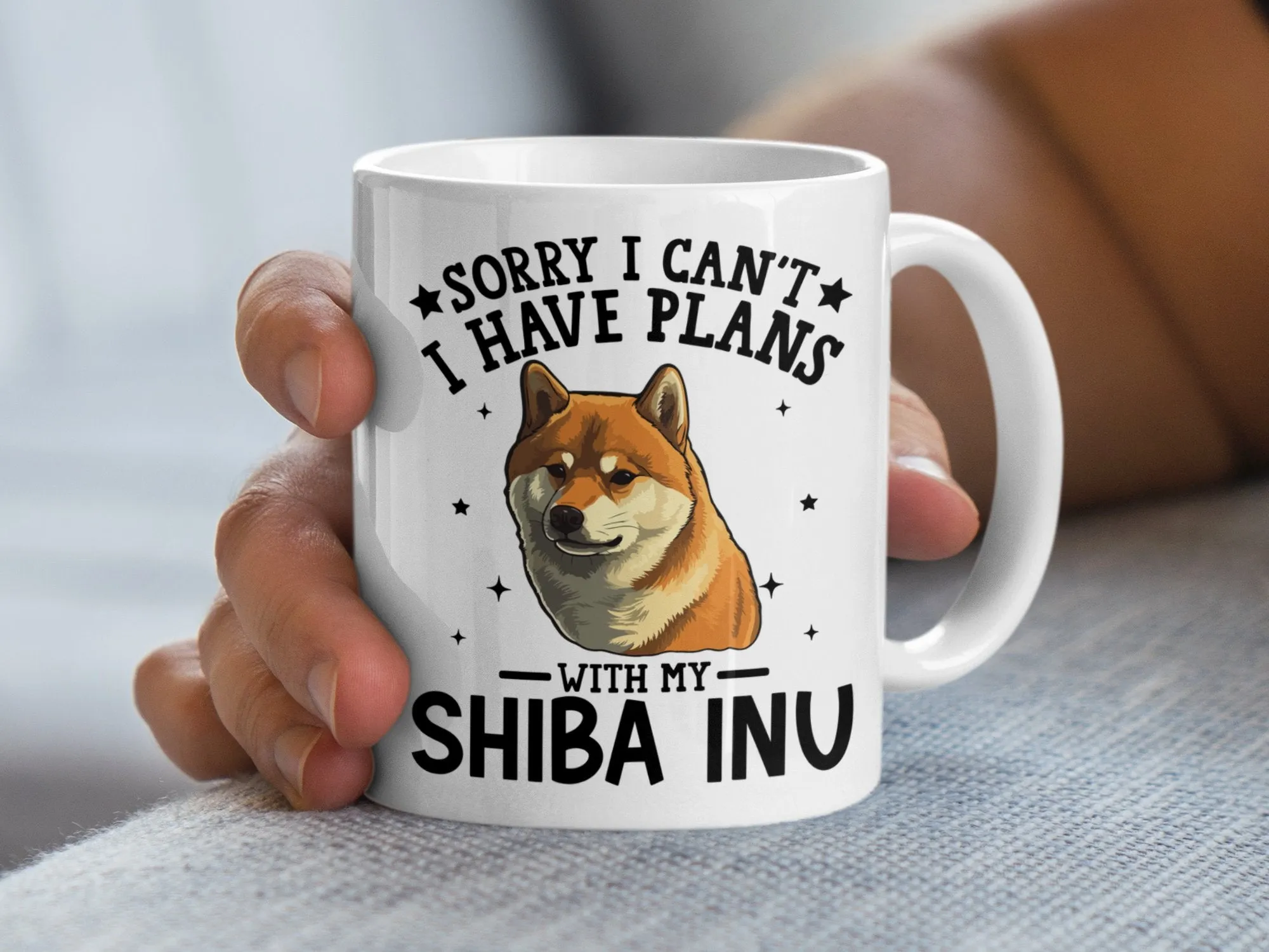 Funny Dog Themed Coffee Mug with Shiba Inu Saying Mug