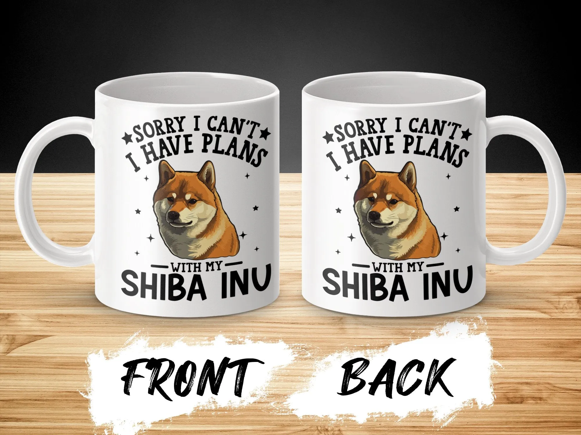 Funny Dog Themed Coffee Mug with Shiba Inu Saying Mug