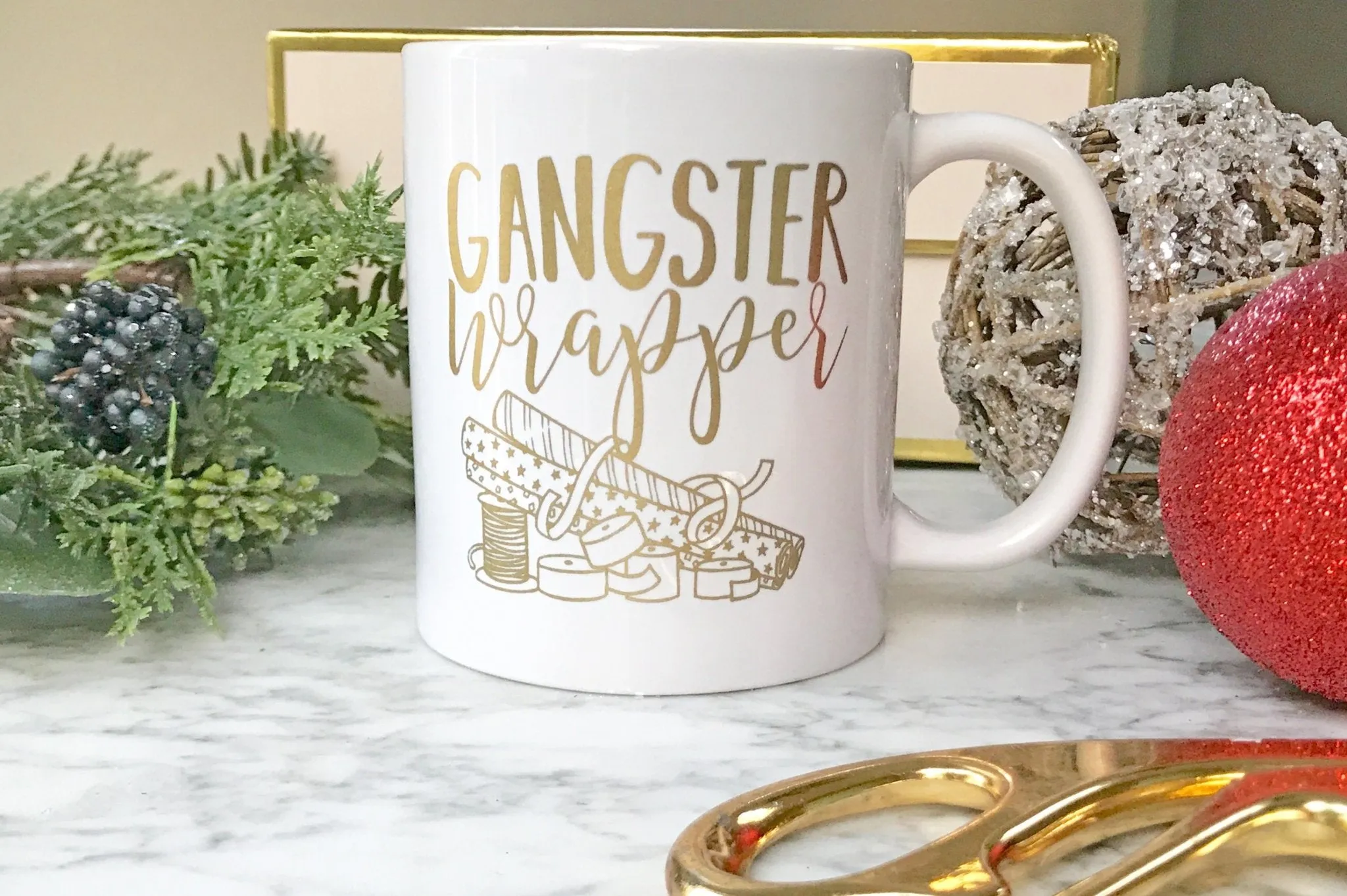 Gangster Wrapper Gold Foil Mug