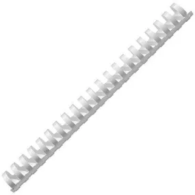 Gbc Plastic Binding Comb Round 21 Loop 32Mm A4 White Pack 50