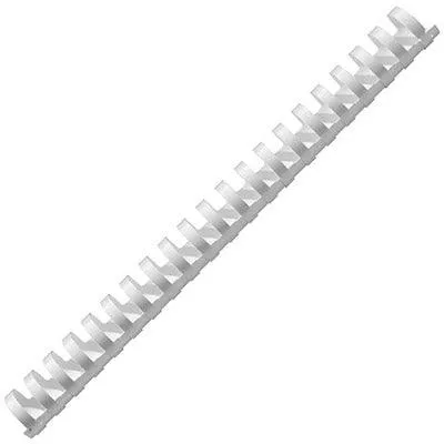 Gbc Plastic Binding Comb Round 21 Loop 32Mm A4 White Pack 50