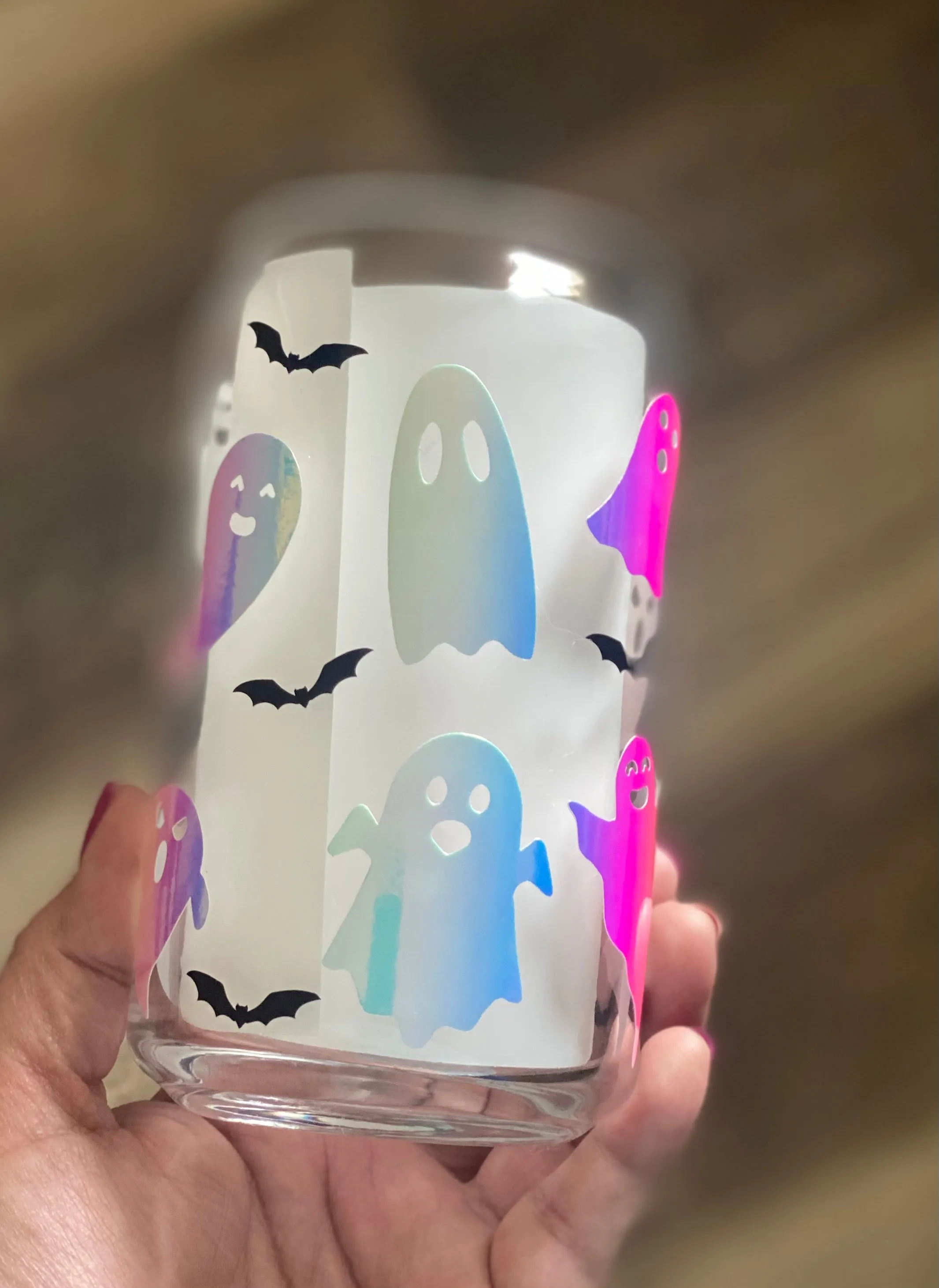 Ghostly Glass Glass Cup