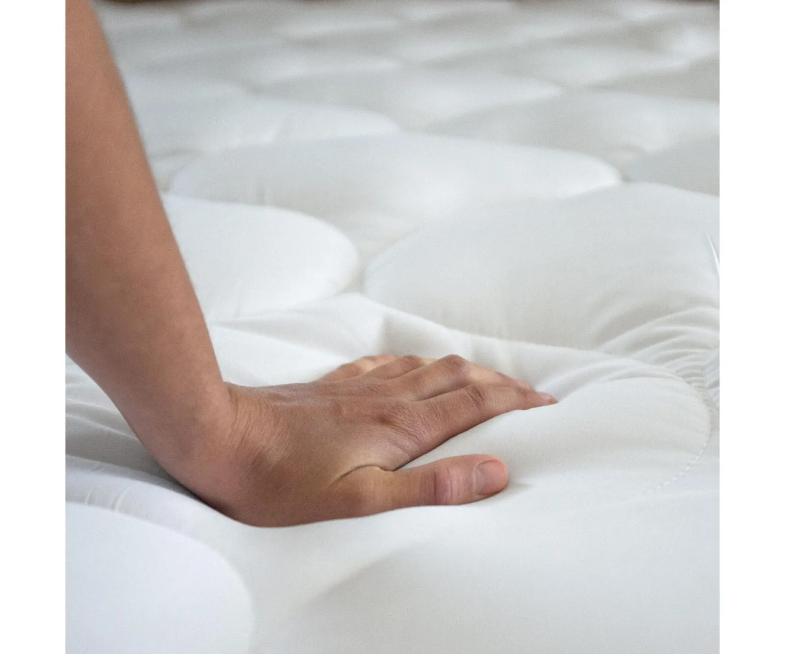 Great Bay Ultra Soft 2 Inch Down Alternative Mattress Topper Wave White Twin XL