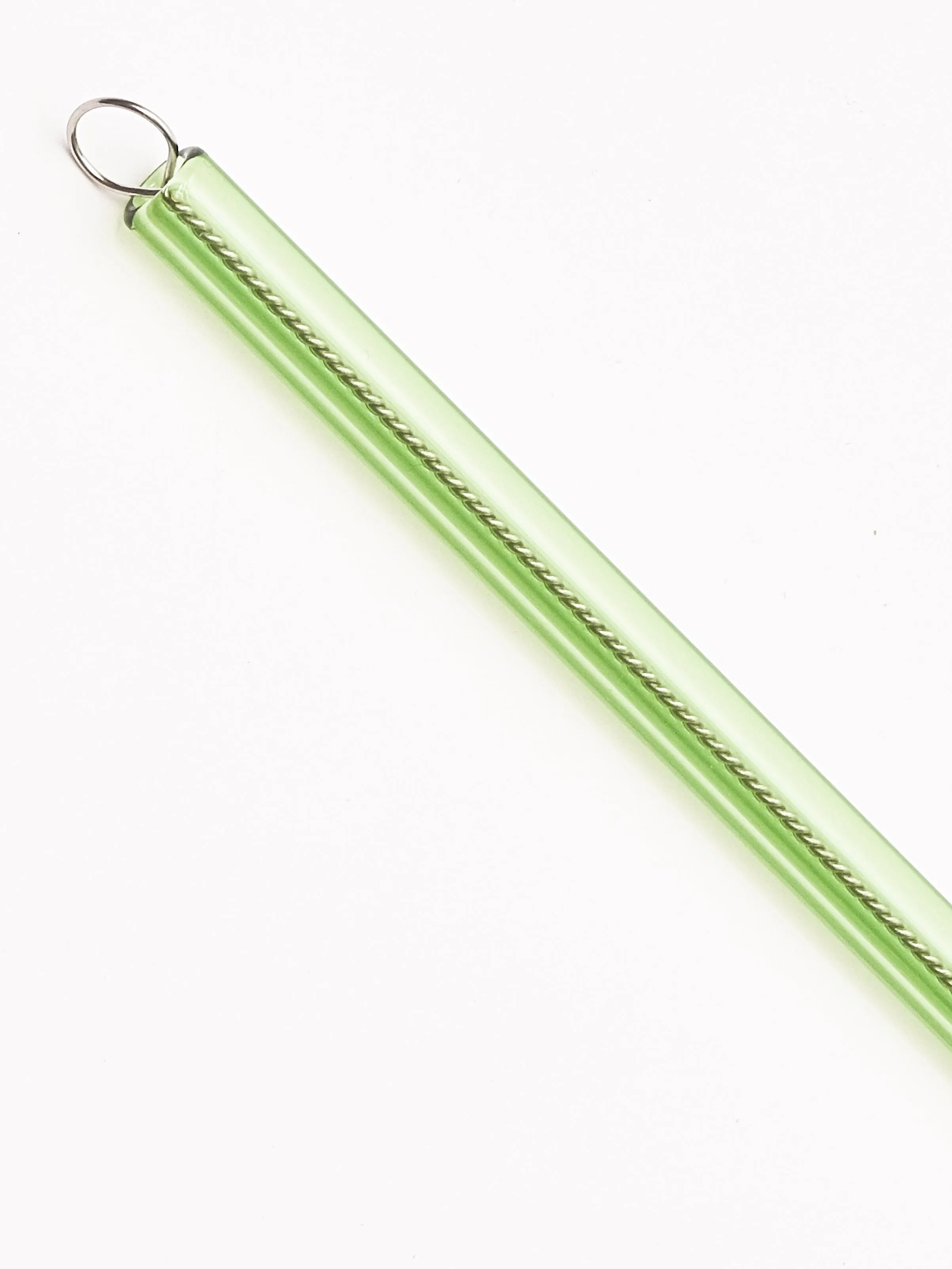 Green Glass Straw