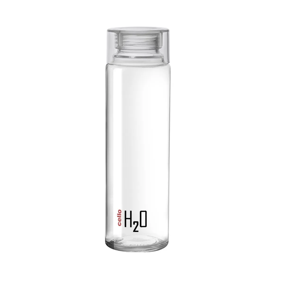 H2O Glass Water Bottle with Plastic Cap, 920ml