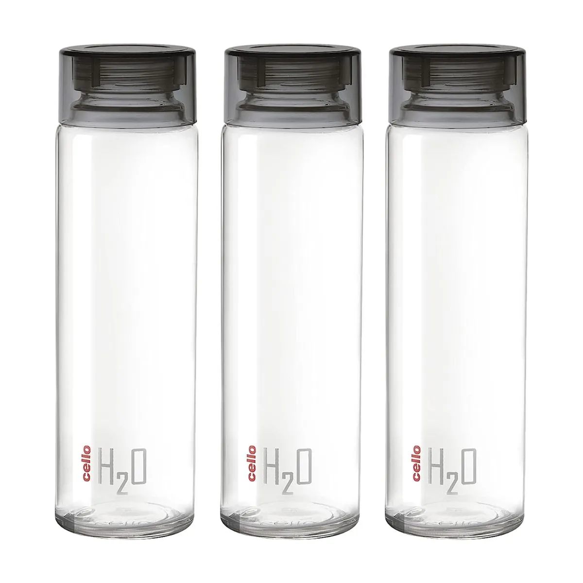 H2O Glass Water Bottle with Plastic Cap, 920ml