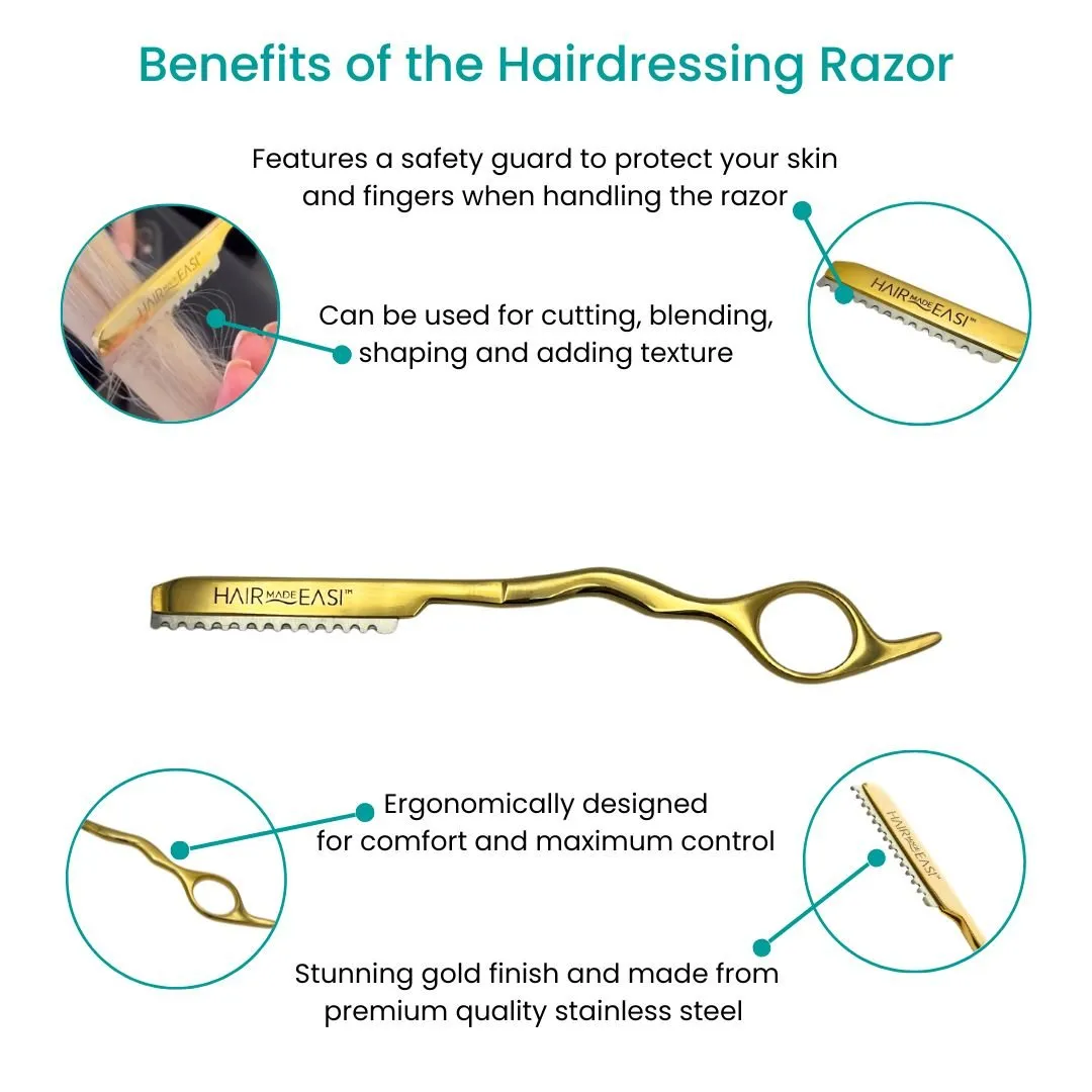 Hairdressing Razor and Replacement Blades Duo