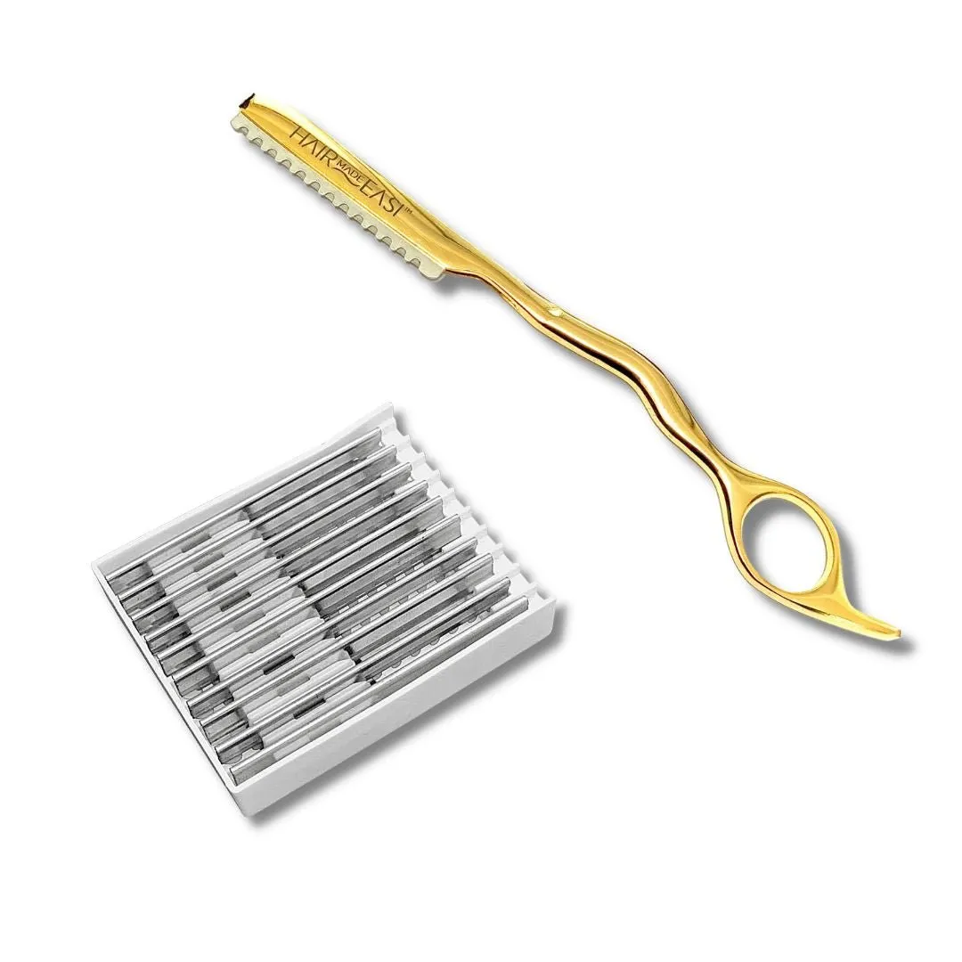 Hairdressing Razor and Replacement Blades Duo