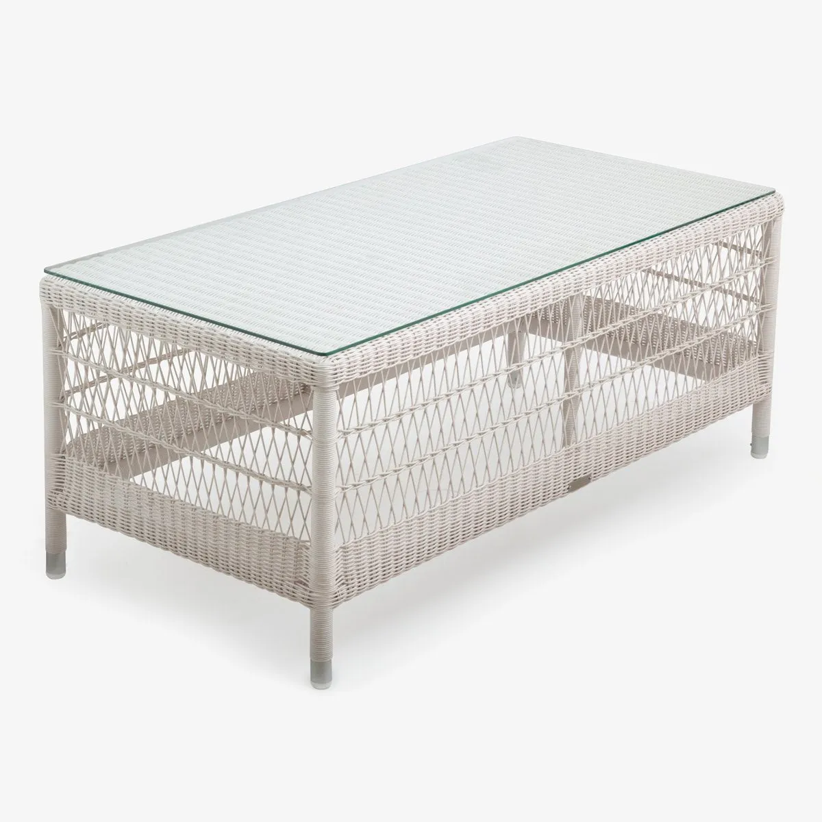 Hampton Outdoor Coffee Table Rectangular White