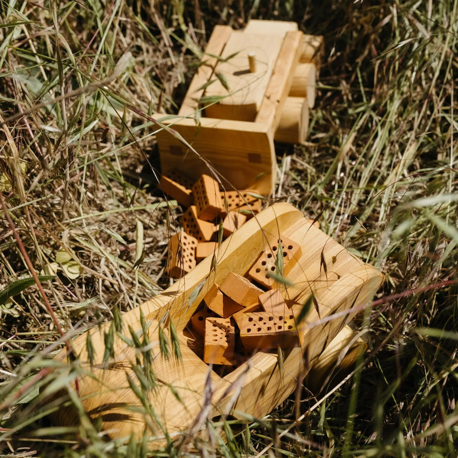 Handmade Wooden Bulldozer