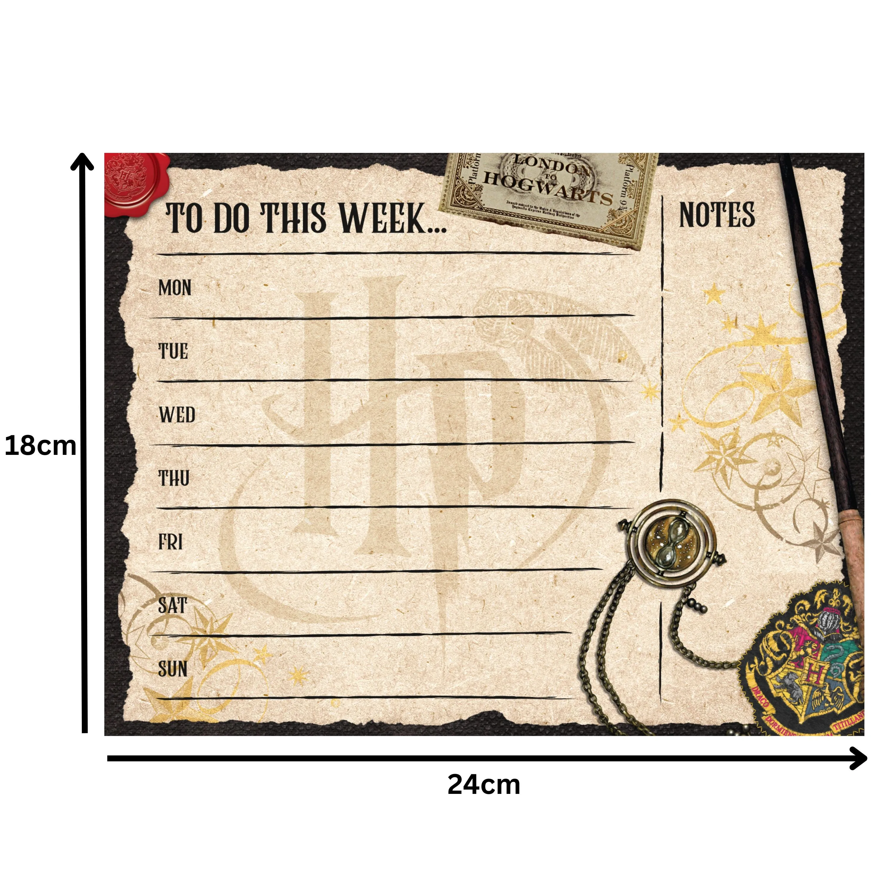 Harry Potter Desk Pad Weekly Planner