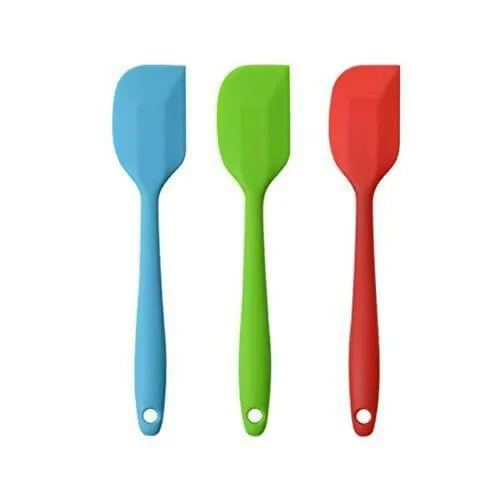 Heat-Proof Spatula for Cooking & Baking with Oil Greasing Brush (Multicolor, 1 Pack)