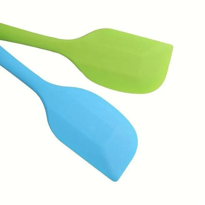 Heat-Proof Spatula for Cooking & Baking with Oil Greasing Brush (Multicolor, 1 Pack)