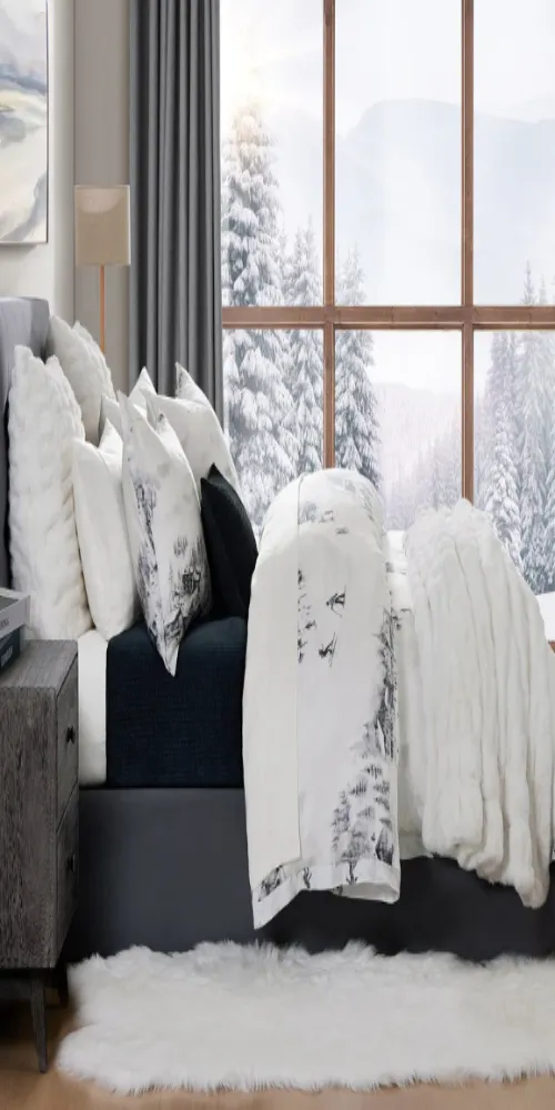 HiEnd Accents - Ski Toile Lyocell Bedding Set