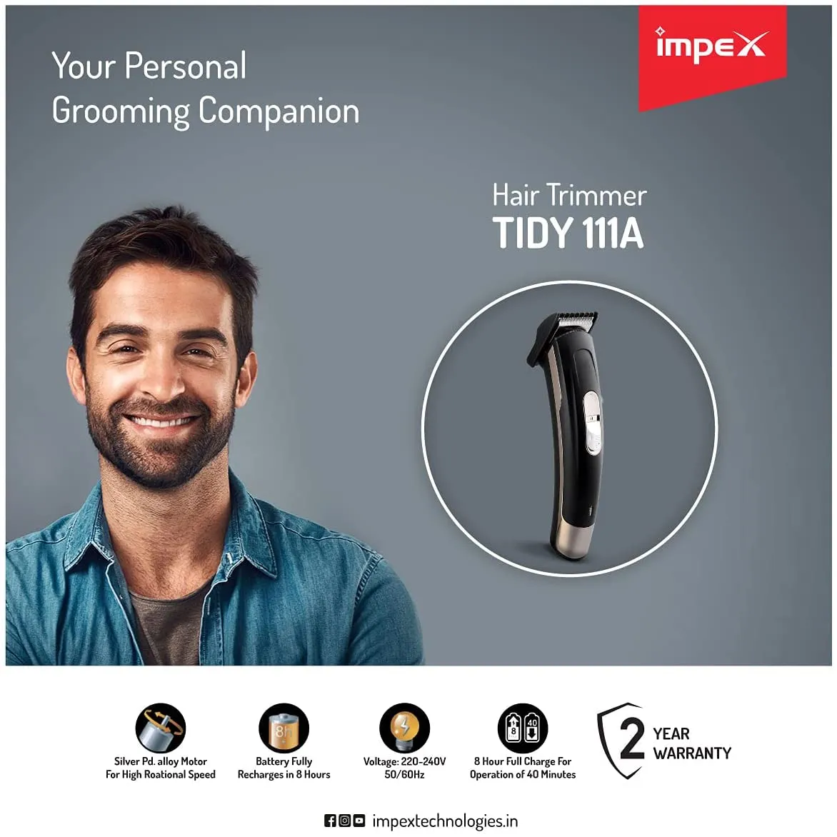 Impex TIDY 111 Rechargeable Hair Trimmer