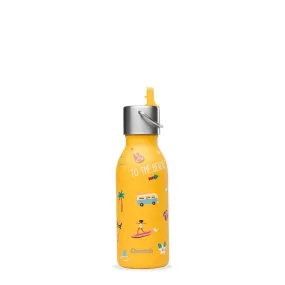 Insulated Stainless Steel Kids Bottle with Sports Lid Yellow 350ml