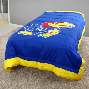 Kansas Jayhawks 2 Sided Big Logo Light Comforter