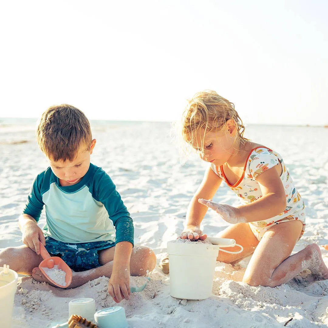 Kids Silicone Beach Bucket & Sand Toys