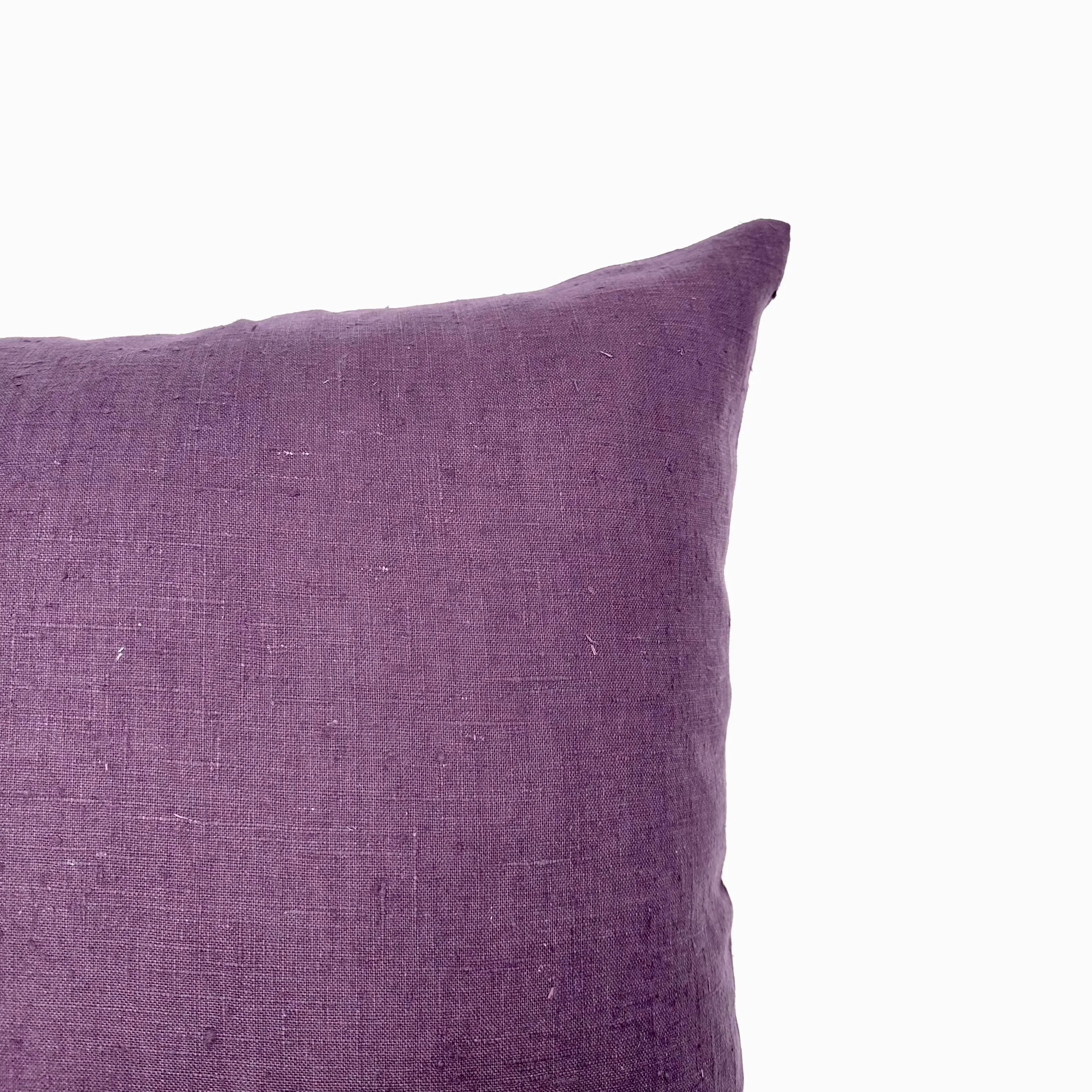 Lavender Solid Linen Throw Pillow Cover 22x22